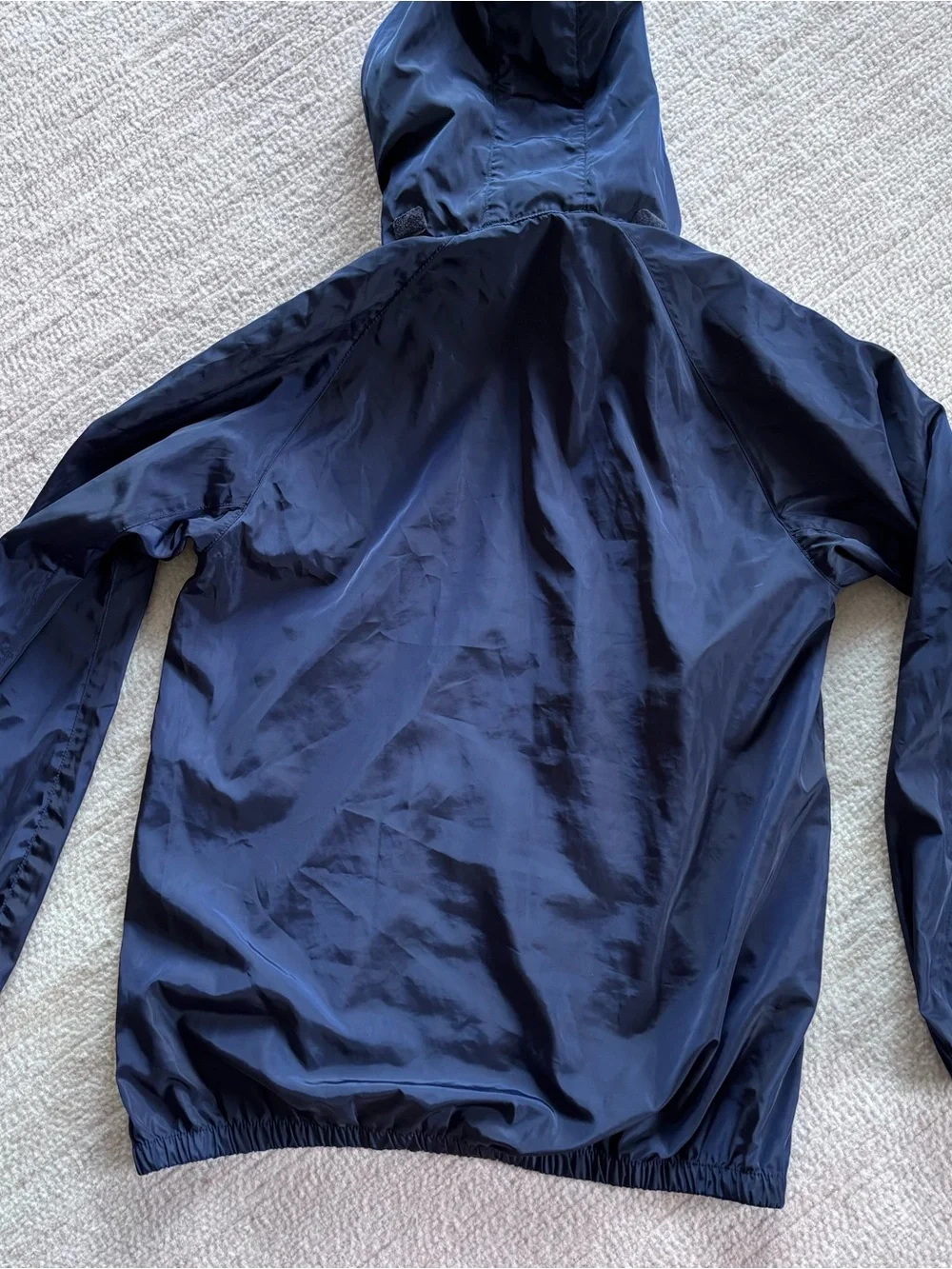 Navy Hooded Windbreaker Running Jacket - Chicago Marathon